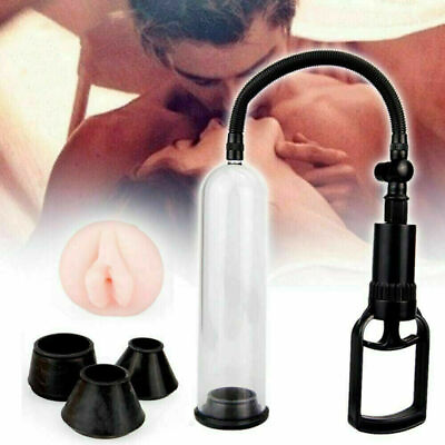 #ad Vacuum Penis Pump for Male ED Enhancement Erectile Enlargement Penis Enlarger BG