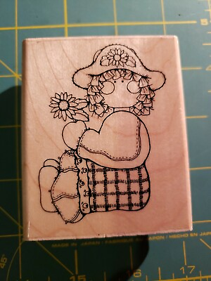 #ad JRL design rubber stamp203 quot;Sarahquot; Girls kids Collections Cards B5
