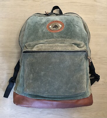 #ad Vintage JanSport All Leather Suede Backpack Day Pack MADE USA Rare