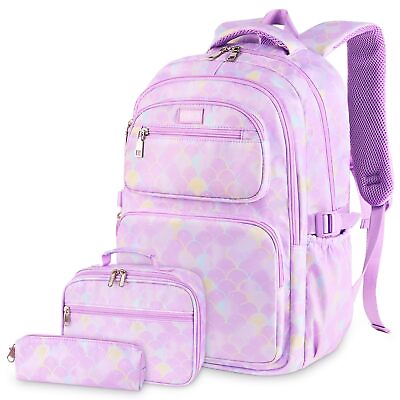 #ad School Backpack for Girls Teenage Laptop Bags for Elementary Middle High Sch...