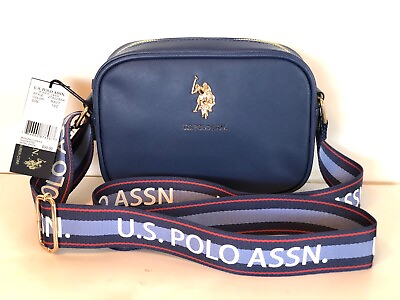 #ad U.S. Polo Assn. elegant zip crossbody bag Navy blue new with tags