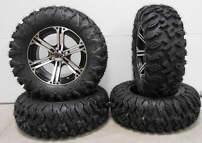#ad ITP SS212 15quot; Wheels Machined 28quot; MotoClaw Tires Textron Wildcat XX