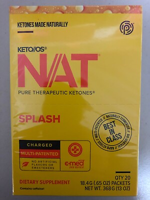 #ad Pruvit NAT KETO OS Splash 20 Packets New Box Sealed 01 2025