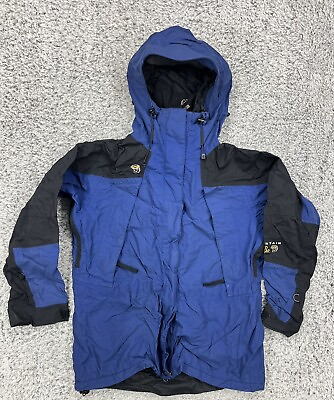 #ad MOUNTAIN HARDWARE Waterproof Conduit Winter Ski Jacket Shell Women Size 12 Blue