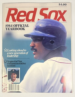 #ad 1984 Boston Red Sox Official Yearbook Commemorative Yastrzemski Issue