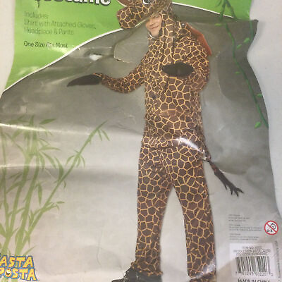 #ad Rasta Imposta Unisex Adult Brown Animal Kingdom Safari Giraffe Costume One Size