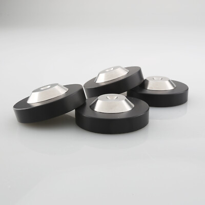 #ad 4 Pcs HiFi Audio Speaker Amp Turntable Isolation Feet Floor Protector Base Pad