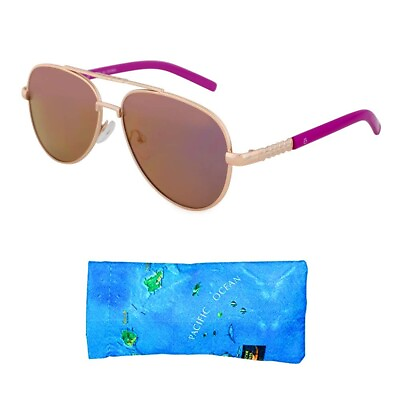 #ad Optix 55 Small Aviator Sunglasses for Teen Girls Women Mirrored Lenses Rose Gold