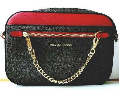 Michael Kors Crossbody Messenger Brown Leather Shoulder Bag Women Handbag Purse $139.94