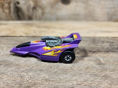 #ad 1984 Hot Wheels Purple X3 With Flames Three Wheels FREE SHIPPING