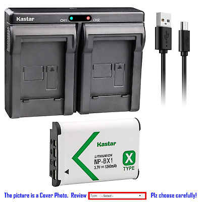 #ad Kastar Dual Charger Battery for Sony NP BX1 BC CSX amp; Sony Cyber shot DSC HX80