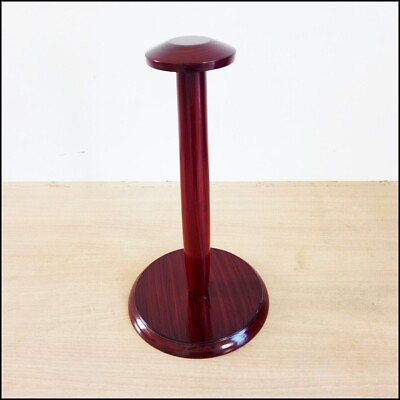 #ad New Solid Red Color Wooden Armor Stand For Helmet Medieval Armor Decorative