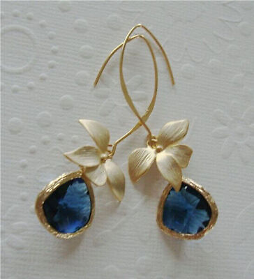 Elegant Stud Drop Earrings Women 925 Silver Cubic Zirconia Wedding Jewelry Gift C $2.87