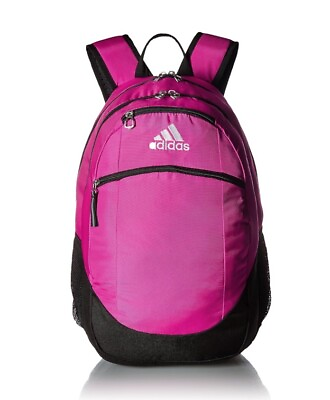 #ad Adidas Striker II Team Girls Teens Women Pink Fucshia Backpack Bookbag 2100