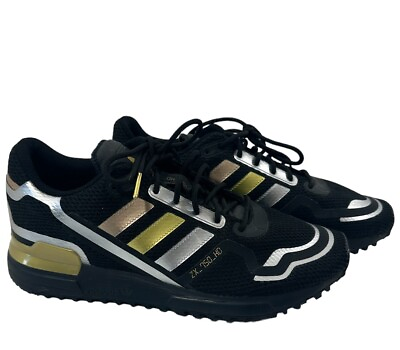 #ad Adidas Originals Shoes Men’s Size 9 Black Gold Silver ZX 750 HD Athletic FZ1028