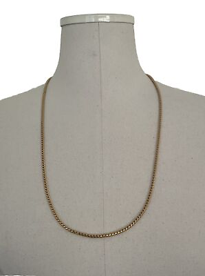 #ad Vendome Designer Necklace Signed Gold Colored Fashion 24quot;