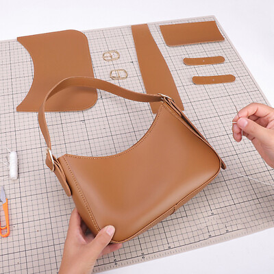 Artificial PU Leather Axillary Bag Clutch Bags Women#x27;s Handbags DIY Material $21.84