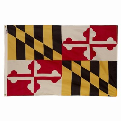 #ad 3x5 ft MARYLAND The Old Line State OFFICIAL STATE FLAG Outdoor Nylon MADE IN USA