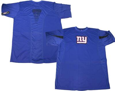 #ad New York Giants Mens Sizes XL 2XL 3XL 4XL Tall Blue Athletic Majestic Shirt