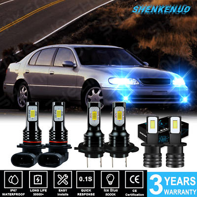 #ad For Lexus ES300 1997 2003 6x 9005 H7 Headlight amp; H3 Fog light LED Combo Bulbs