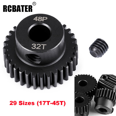 #ad RCBATER 17T 30T Steel 48P Motor Teeth for 1 10 RC Model Shaft Brushless Motor