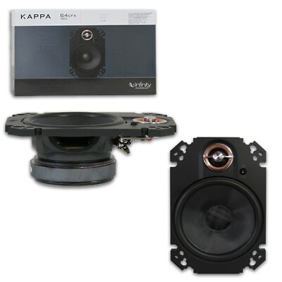 #ad INFINITY KAPPA 4quot; X 6quot; 4 X 6 INCH 2 WAY CAR AUDIO PLATE SPEAKERS PAIR 4X6