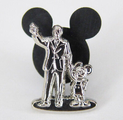 #ad Disney Pins Mickey Mouse amp; Walt Disney Partners Statue Tiny Kingdom Mystery Pin