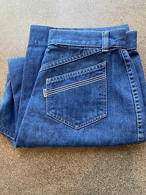 #ad Levi’s Vintage 1970s High Waist Mom Blue Jeans Cropped 28 Hippie Retro USA Made