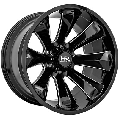 #ad HardRock H506 Xplosive Xposed 20x10 5x150 19mm Black Milled Wheel Rim 20quot; Inch