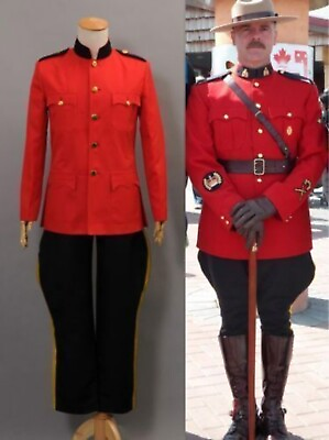 #ad Due South Royal Canadian Mountie Red Uniform Halloween Costume Cosplay