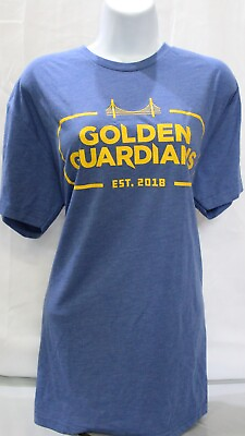 #ad Next Level Golden State Warriors Golden Guardians Blue Men#x27;s Size M SUPER SOFT