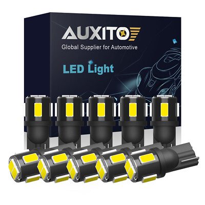 #ad 10X T10 194 W5W LED Light Bulbss For Car Dome Side Marker Light Bulb White 6000K