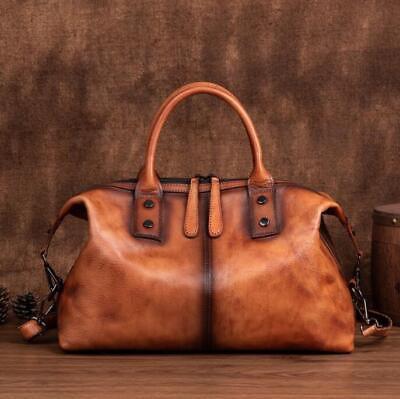 #ad New Fashion Women#x27;s genuine leather Handbag shoulder bag Tote purse Retro gift