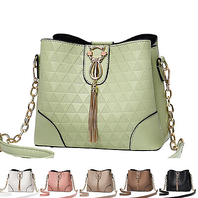 #ad New Solid Color Women#x27;s Fashion CrossShoulder Handbag