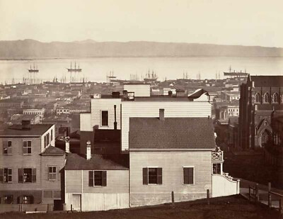 #ad 1864 San Francisco California Old Photo 8.5quot; x 11quot; Reprint