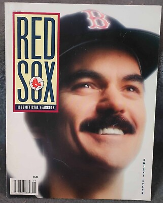 #ad 1989 BOSTON RED SOX OFFICIAL BASEBALL YEARBOOK DWIGHT EVANS