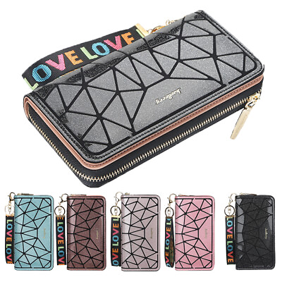 #ad Fashion Womens Wristlet Bag Leather Wallet Long Clutch Card Holder Phone Handbag