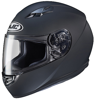 #ad HJC CS R3 Full Face Motorcycle Helmet Matte Black SM MD LG XL XXL DOT BK MC