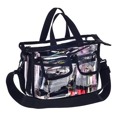 #ad Medium Clear PVC Makeup Artist Set Bag Transparent Cosmetic Storage Bag