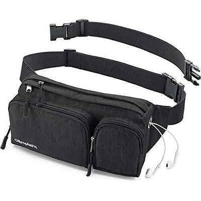 #ad Fanny Pack for Women and Men Waist Bag W 6 Anti theft Pockets amp; Plus Size ...