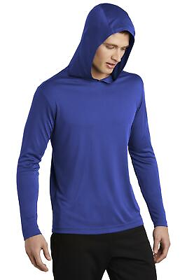#ad Sport Tek Mens PosiCharge Dri Fit Workout Pullover Hoodie ST358