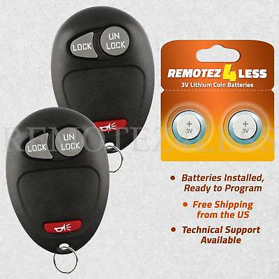 #ad 2PC Replacement Remote Keyless Entry Key Fob Transmitter Clicker For GMC Canyon