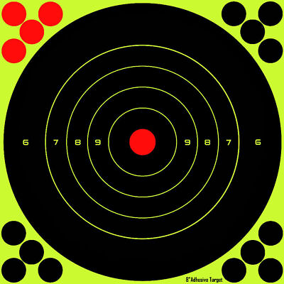 #ad Splatter Target 8quot; Shoot rifle pistol reactive air cheap targets N C 8 TYPE #x27;B#x27;