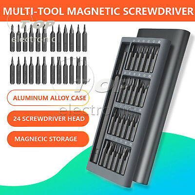 #ad 24 in1 Magnetic Multi Screwdriver Set Repair Kit W Alloy Case Tool