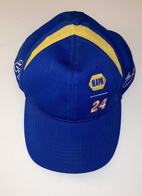 #ad NAPA 24 Snapback Hat Blue and Yellow