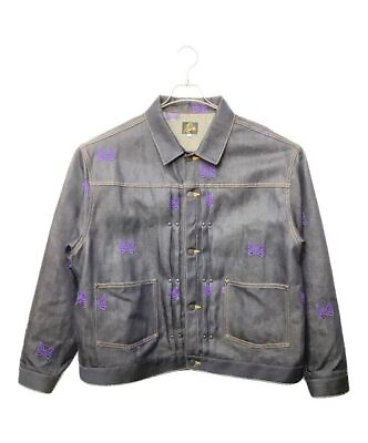 #ad Needles Men#x27;s Denim Jacket Mwjeanjacket Indigo Japan Size:L KP147 1432