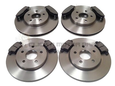 #ad FOR JAGUAR X TYPE 2005 2009 ALL MODELS FRONT AND REAR BRAKE DISCS AND PADS SET
