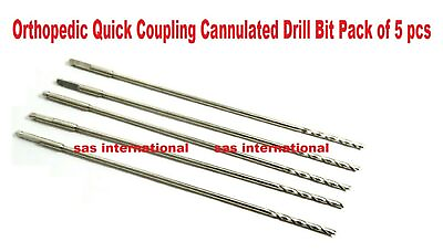 #ad Quick Coupling Cannulated Drill Bit AO Type Pack of 5 pcs Orthopedic surgical