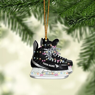 #ad Ice Hockey Skates Christmas Ornament Skating Christmas OrnamentSkater Ornament