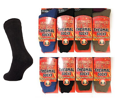 #ad Mens Ultimate Heat Thick Hot Winter Warm Insulated Thermal Socks 2.3 TOG